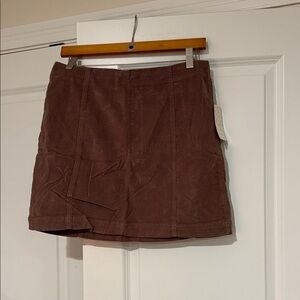 Free People Corduroy Skirt in Brown
